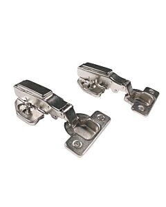 KIT 2 DOBRADIÇAS 110º COM AMORTECEDOR PARA PORTAS DE COZINHA