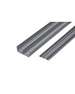 KIT GUIAS PORTAS CORRER 180CM PRETO