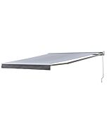 Toldo Manual Cinzento Rina 3,8 X 3 M