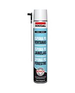 ESPUMA POLIURETANO PORTAS E JANELAS (CÁNULA) SOUDAL 750 ml