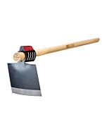 Enxada quadrada com cabo de madeira bellota